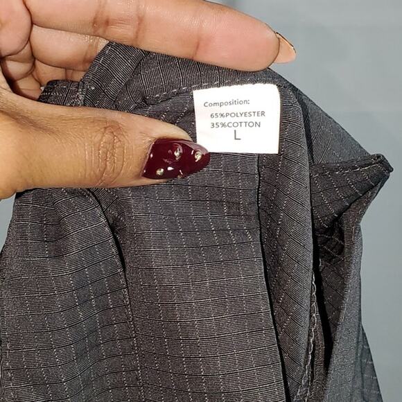 Men’s Grey Cargo Shorts – Multi Pocket Utility Outdoor Workwear Size Large - Picture 3 of 3